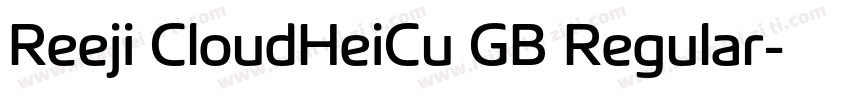 Reeji CloudHeiCu GB Regular字体转换